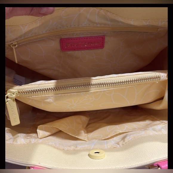 BETSEY JOHNSON Bag XOBECA-U Straw Tote - Yellow Floral Daisy 118.0 NWT